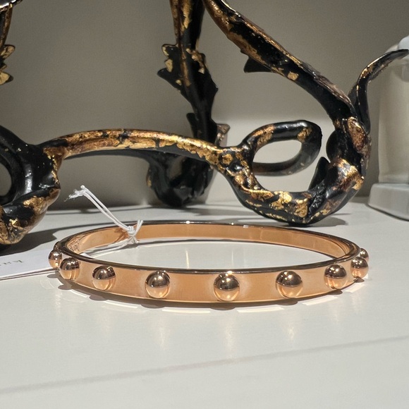 Kate Spade Set In Stone Hinged Bangle (Rose Gold) - Picture 2 of 7